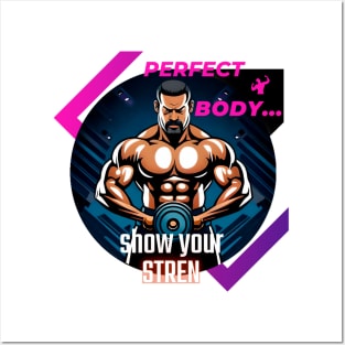 Gym perfect body Posters and Art